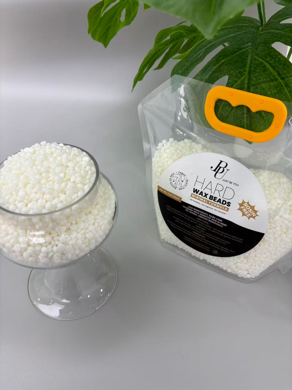 White Hard Wax Beads 2 lb | Sensitive Skin Formula | Rosin-Free