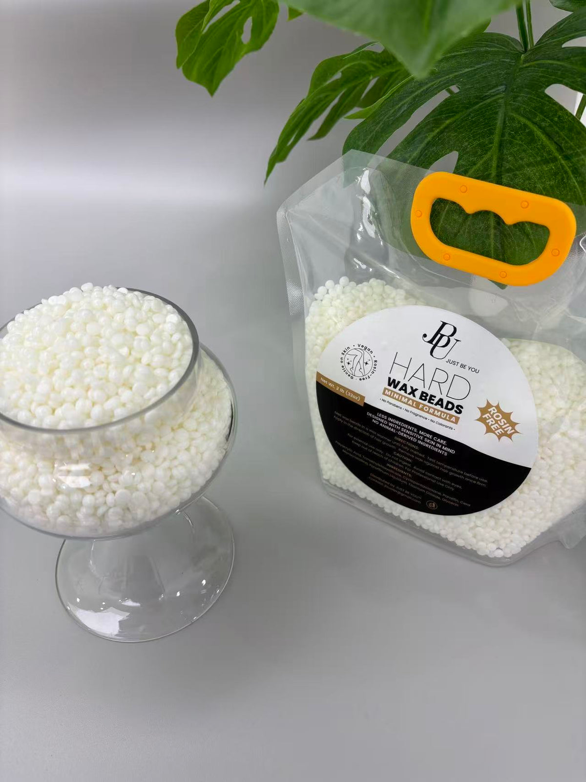 White Hard Wax Beads 2 lb | Sensitive Skin Formula | Rosin-Free