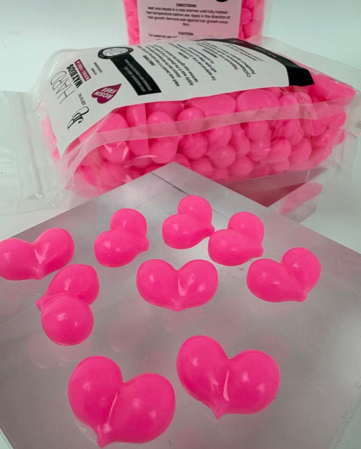 Pink Hard Wax Beads 2 lb |  Rosin-Free | Fragrance-Free