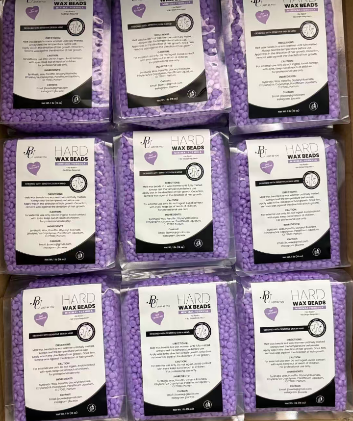 Lavender Gel Hard Wax Beads--1 lb | Rosin-Free