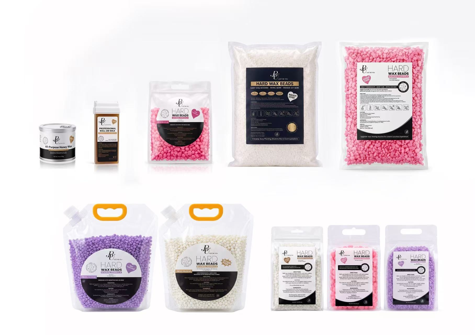 Lavender Gel Hard Wax Beads--2 lb | Rosin-Free