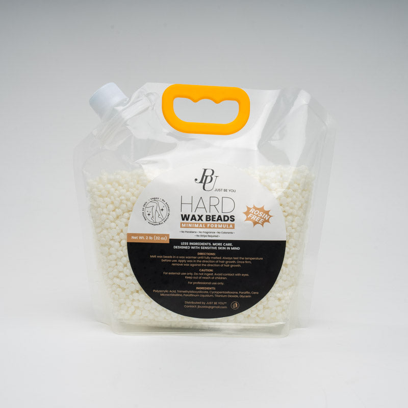 White Hard Wax Beads 2 lb | Sensitive Skin Formula | Rosin-Free