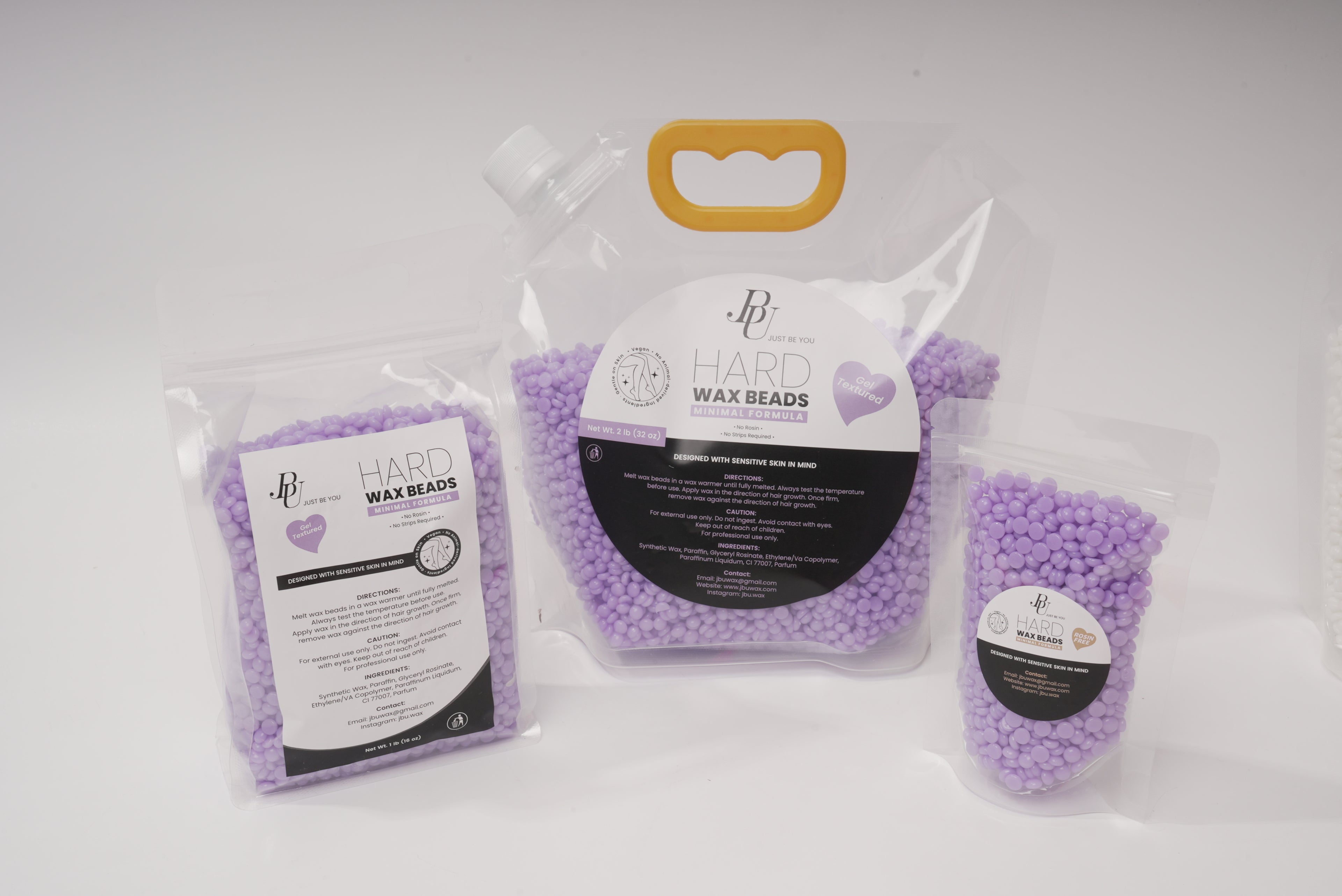Lavender Gel Hard Wax Beads--2 lb | Rosin-Free