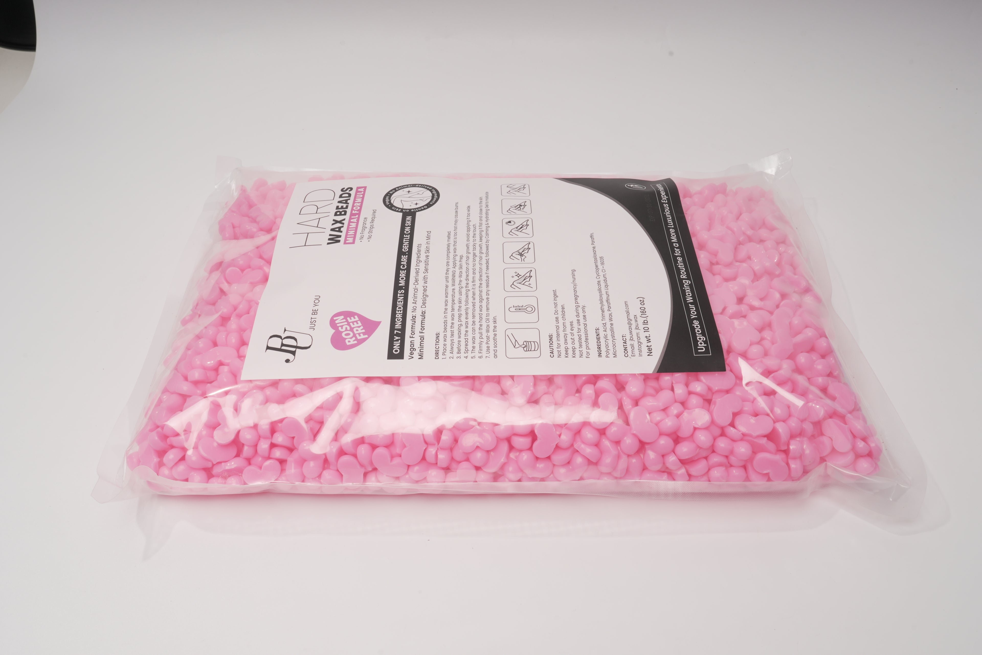 Pink Hard Wax Beads 10 lb |  Rosin-Free | Fragrance-Free