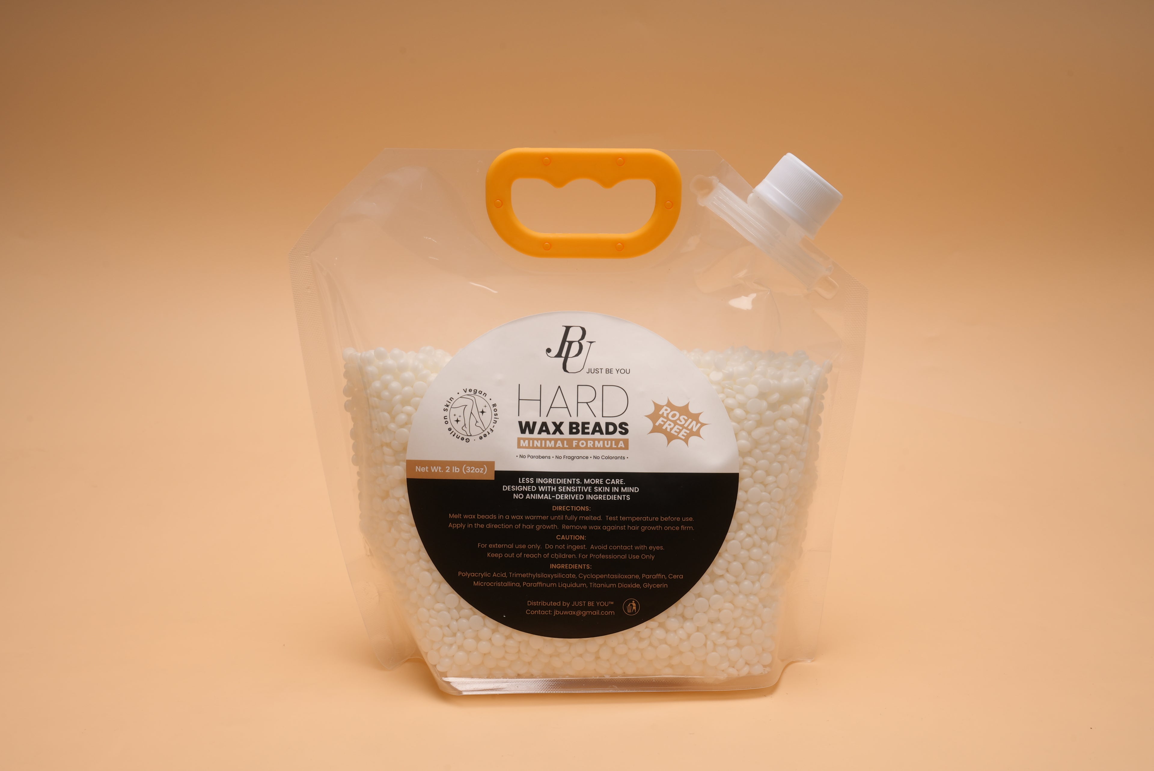 White hard wax beads --2 lb