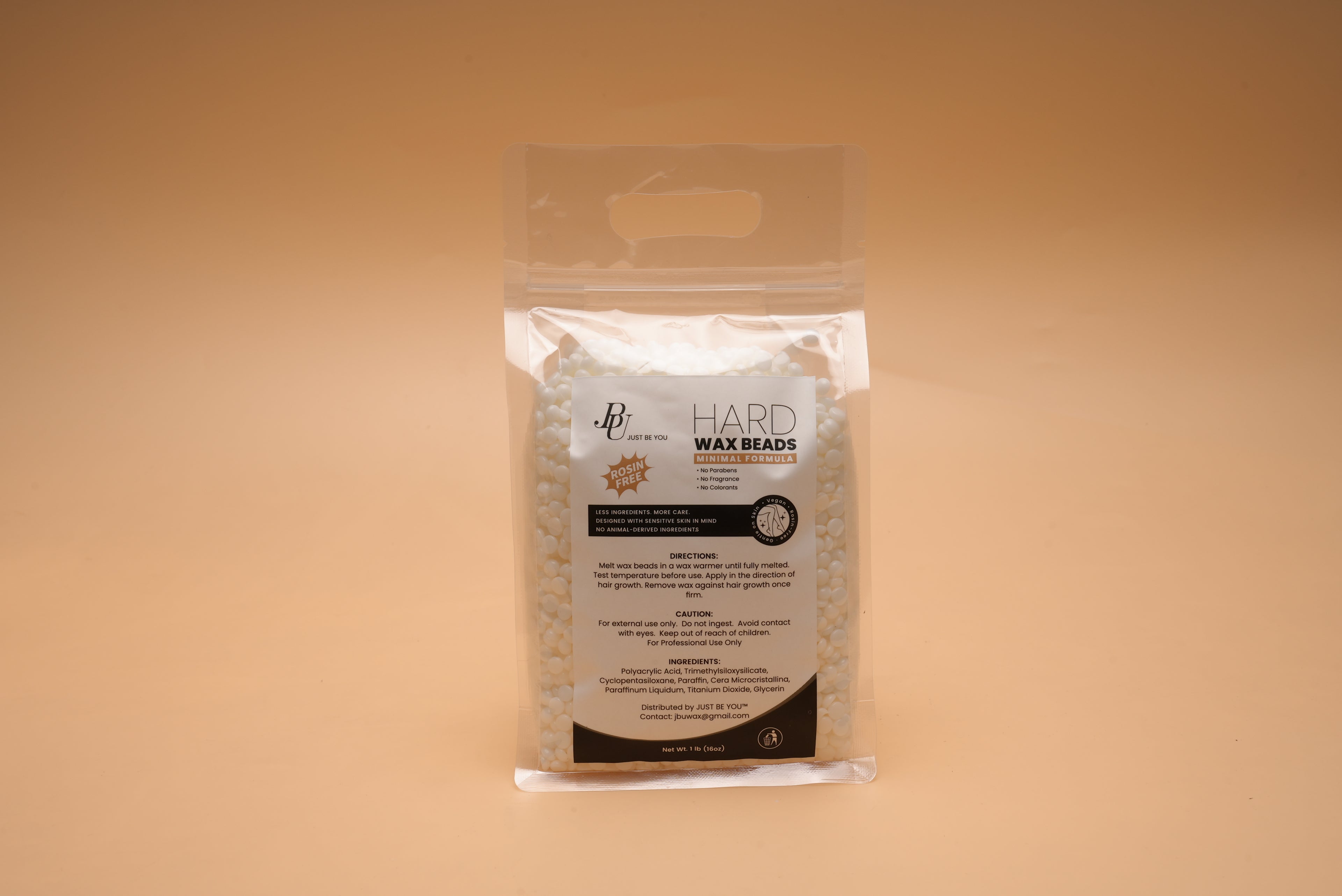 White hard wax beads--1 lb