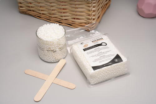 White hard wax beads--1 lb